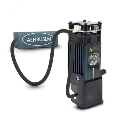 AENBUSLM 40W Laser Module with Air Assist,5.5W5500mW Output Power Laser Engraving Cutting Module for Wood, Fixed-Focus,Double Ultra-Fine Compressed Spot CNC Carving DIY Laser Master - Class 4