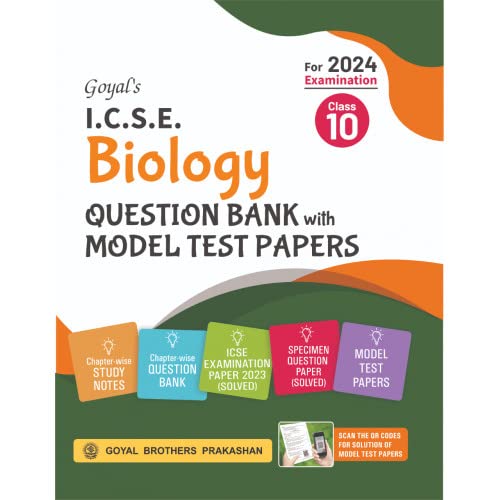 Buy Goyal's ICSE Biology Specimen Question Bank with Model Test Papers