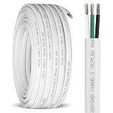 Marine Wire 14 Gauge,14 AWG Marine Grade Wire,14/3 Triplex Boat Cable,14 Gauge Oxygen-Free Copper Cable for Automotive RV Boat Speaker Solar Outdoor - 50ft