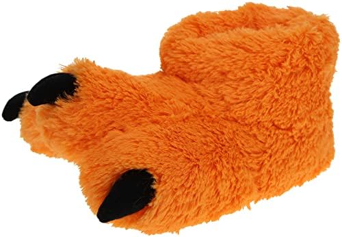 FEETMOJI Toddler Duck Foot Fullbody Novelty Slipper, Orange, Toddler Size 7/8