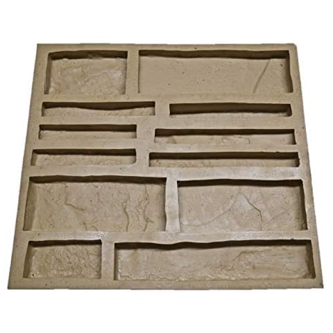 Veneer Stone Rubber Mold for Concrete or Plaster, EZ Stack Flats, 22.75x20.5, Version 2, Recycled Material Cover