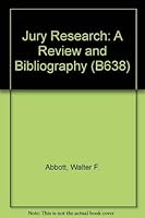 Jury Research: A Review and Bibliography (B638) 0831806389 Book Cover