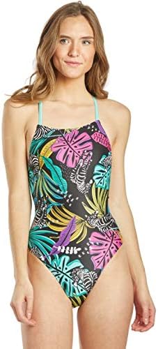 SpeedoUSA Print Tie Back Suit- Multi - Size 34