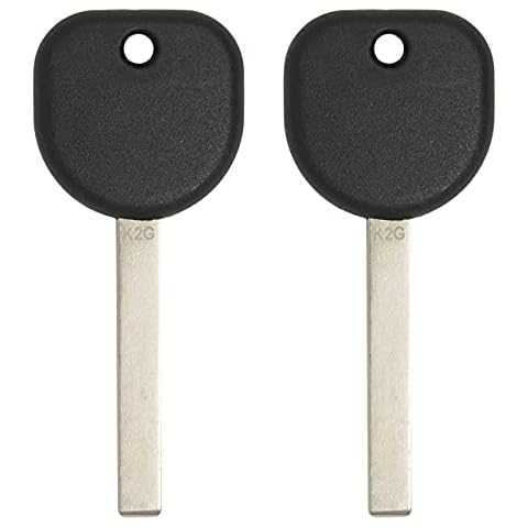 Keyless2Go Replacement for Uncut Transponder Ignition Car Key High Security Laser Sidemill B119 HU100 (2 Pack) Cover