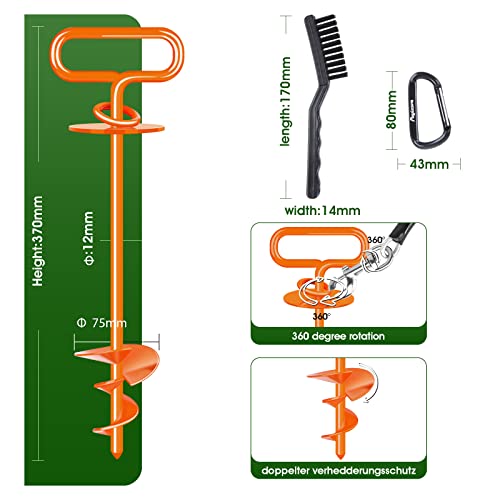 Payivsve Heavy Duty Dog Tie Out Stake #TOP18