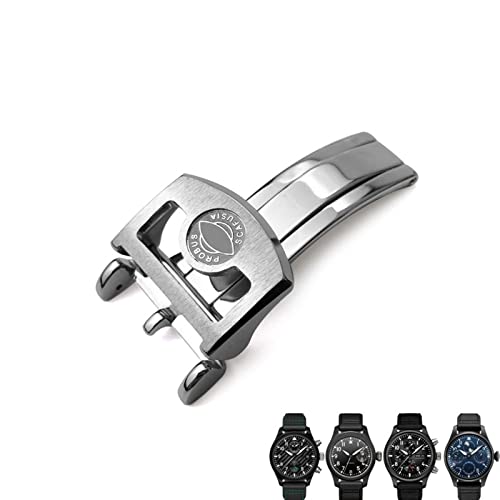 Boucle déployante en acier 316L or rose EZZON pour bracelet de montre IWC