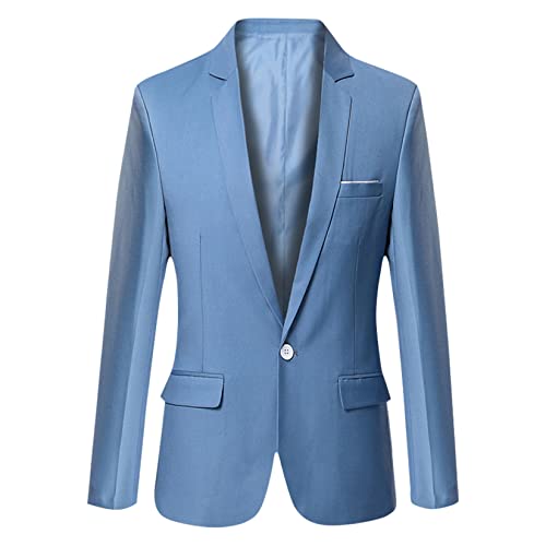 Jaquetas De Terno Masculino Slim Fit Blazer Blazer Business Casual One Button Blazers De Manga