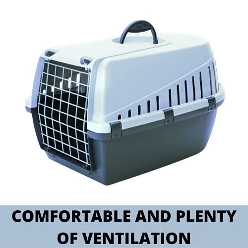 Savic-Zephos-1-Pet-Carrier-19-x-13-x-12-inch-Travel-Transport-Carrier-for-Small-Dogs-and-Cats-Weighing-up-to-7-kg-Suitable-for-Water-Road-and-Train-Transport-Blue