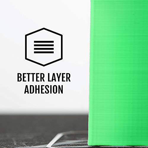 Image of HATCHBOX 3D PLA-1KG1.75-802C PLA 3D Printer Filament, Dimensional Accuracy + /- 0.05 mm, 1 kg Spool, 1.75 mm, Neon Green