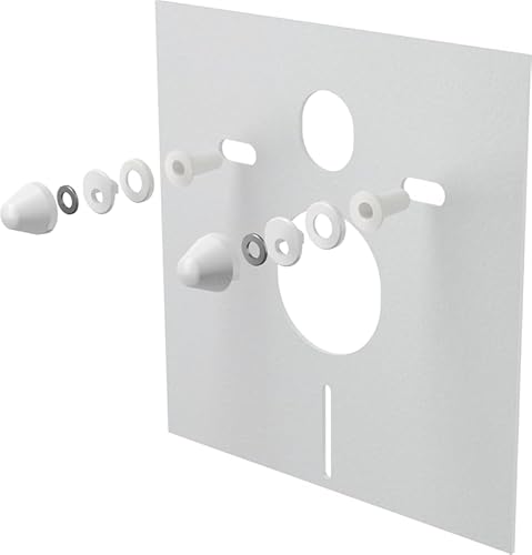 Schallschutz-Set für Wand-WC und Bidet mit Zubehör und Weißabdeckung