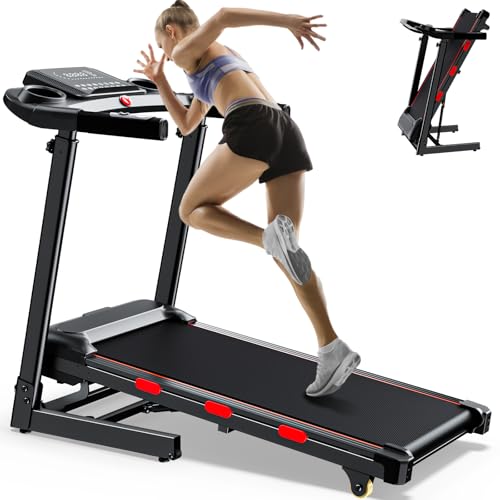 3.5 HP Treadmill with Auto Incline for Home - Heavy Duty Running Treadmill with Handle Bars, LED Display