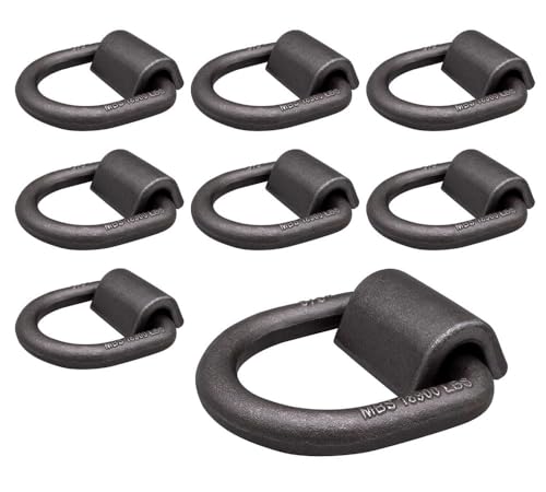Mytee Products (8 Pack) 5/8" Heavy Duty Weld-On Forged D Ring 18,900 Lbs by Mytee Products - Used condition - US$44.77