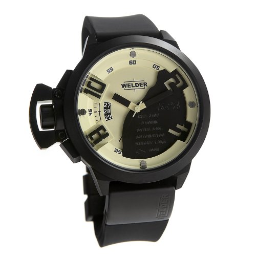 Welder - 3001 - Montre Mixte - Quartz - Analogique - Bracelet Silicone noir