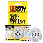 The Big Cheese Mini-Sonic Mouse Repellent Discreet, Small, Plug-In, Humane, Ultrasonic Rodent Pest Deterrent for the Home, Safe for Use Around Cats and Dogs