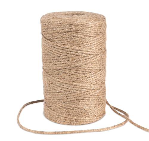 394 Feet Natural Jute Twine String, 2mm Garden Twine Rope, Jute String