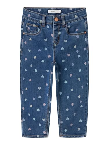 Jean moulant fille haut de gamme NAME IT Nmfbella Mom denim résistant