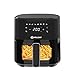 Produktbild Wellent Heißluftfritteuse 4.3L Airfryer mit Sichtfenster, Friteuse Heissluft Fritteusen mit Touchscreen, 8 Kochfunktionen, Spülmaschinenfest, energiesparend, ohne Öl und fettarmes Kochen