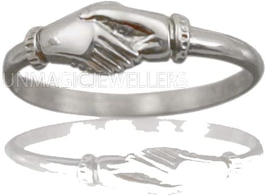 Fede ring - a modern version of a traditional symbol of fidelity and friendship in 925 sterling silve Symbol of Agreement, Friendship Ring