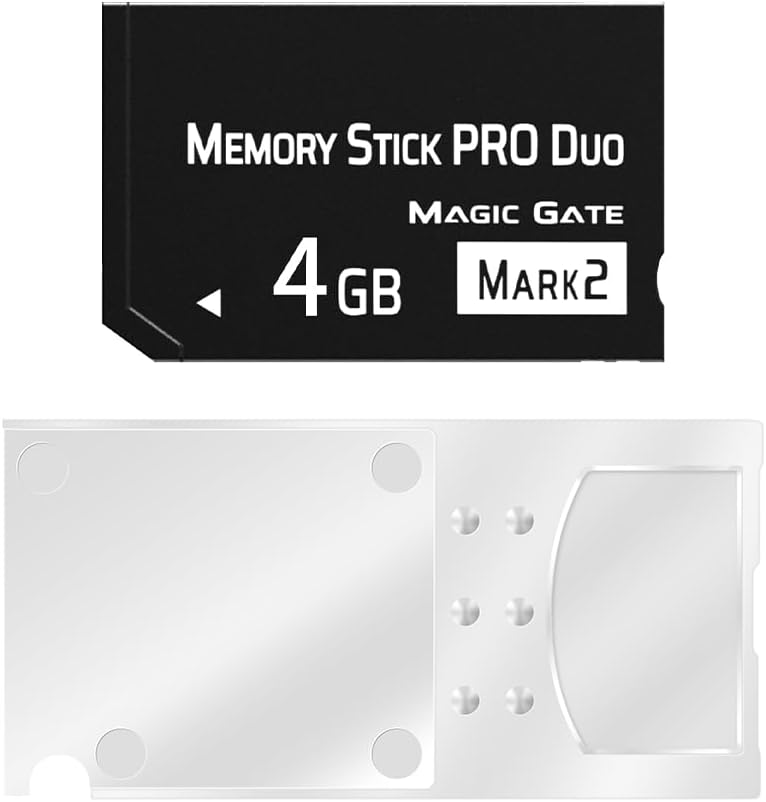 Original 4GB Memory Stick Pro Duo Mark2 (MSAC-M2) | PSP1000 2000 3000 Compatible, Digital Camera Compatible