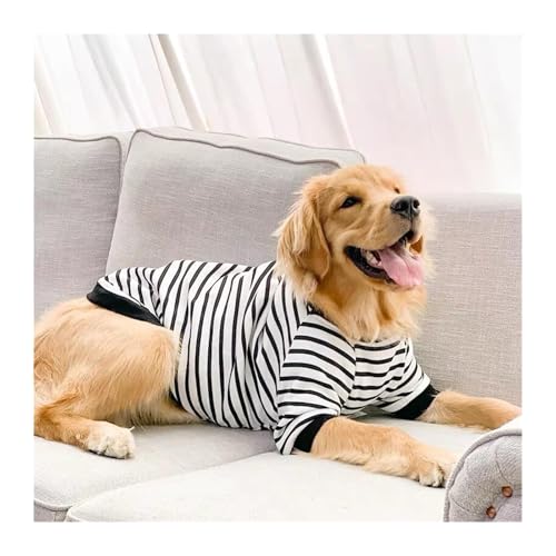 Sudadera con capucha de forro polar cálido para perros grandes talla 3XL rayas 6