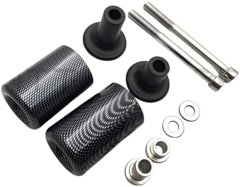 HONGK- Carbon No Cut Frame Slider Crash Protector Compatible with 2013-2014 Ninja Zx-6R [B01BW4RGTU]