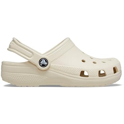Crocs Unisexe Enfant Classic Clog K Sabots, Bone, 33/34 EU