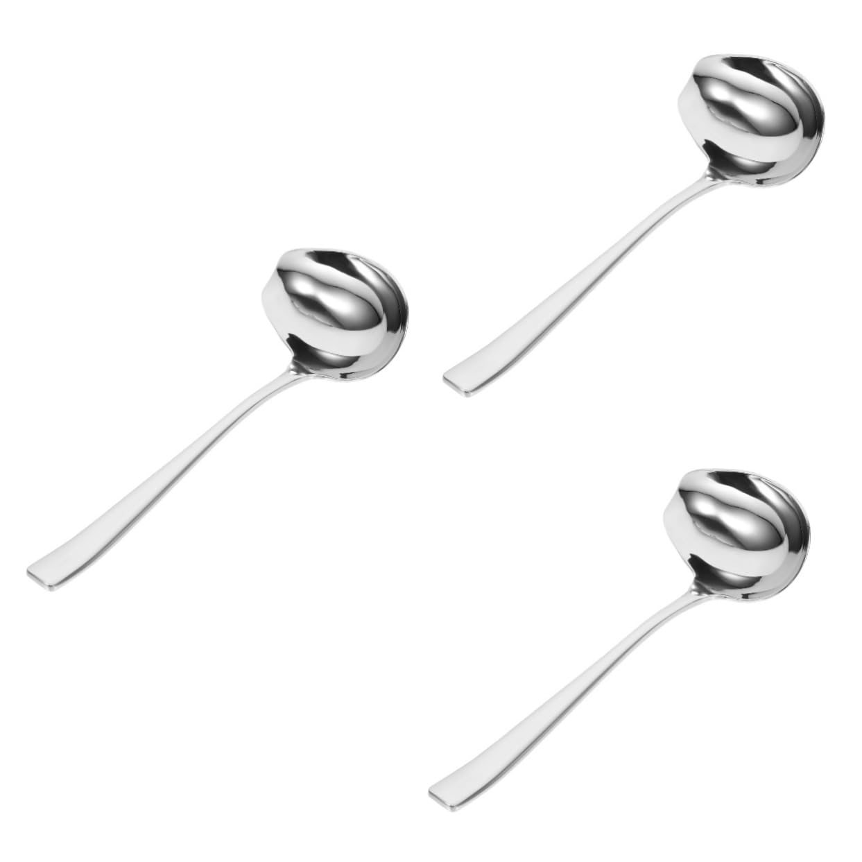 Cuillère à sauce et gravy TOPBATHY en lot de 3 pièces pour service des desserts en cuisine