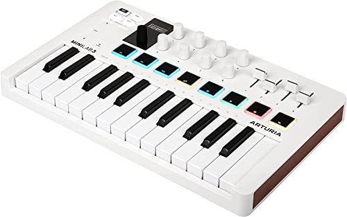 Arturia Minilab 3 Hybrid Midi Keyboard Controller Bundle With Pig Hog Midi Cable & Liquid Audio Polishing Cloth (3 Items) #TOP2