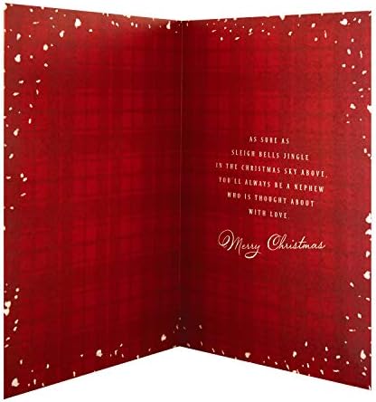 Hallmark Christmas Card for Nephew - Classic Santa Design