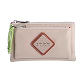 AMICHI - Cartera de Piel para Mujer con Tarjetero y Cierre Seguro - Cartera de Cuero con Cremallera y Gran Capacidad, Fortaleza