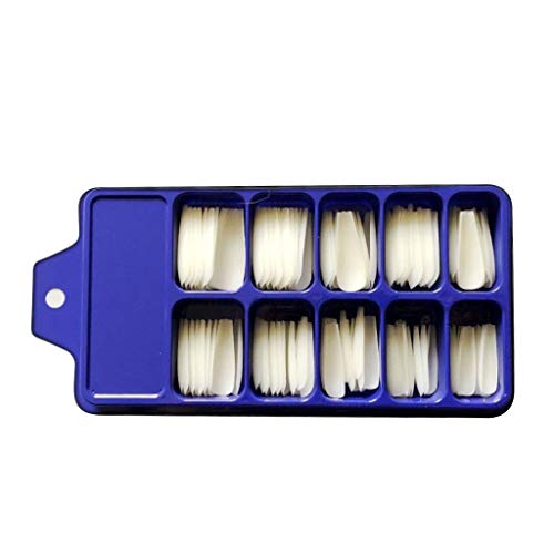Sdoveb 100Pcs Artificial Nails French False Half Nail Art Tips Acrylic Uv Gel Clear Nail Art Decoration (C) #TOP10