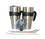 Live Authentic Vacuum Insulated Stainless Steel Travel Tumbler Mug Set of 2