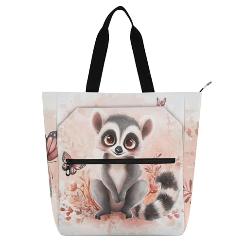 Bolsa de libros escolar con diseño de dibujos animados y cremallera para niñas