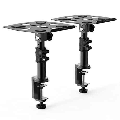 Desk Speaker Stands Pair, Starfavor Clamp-On Adjustable Speaker Stand For Studio Monitors,Bookshelf Speakers, Surround Sound Speaker - Ss-01 #TOP15