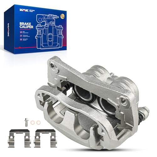 Image of KAX Disc Brake Caliper Assembly Fit for Subaru Impreza 2012-2014 2.0L, Subaru Impreza 2002-2011 2.5L, Subaru Impreza 2015-2016, Subaru Legacy 2003-2004 2.5L, Saab 9-2X 2005-2006 2.5L, Front Left Side