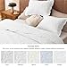 Bedsure Quilts Queen Size - Ultra Soft Pre-Washed Cloud-Like Bedding, All-Season Lightweight Comforter for Country Bedroom, Leaf Design Coverlet in Pure White, 90 x 96 Inches