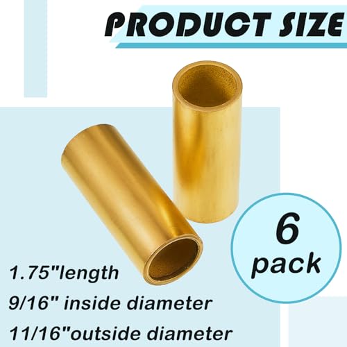 Dunzy 6 peças Kit de buchas de mola de folha de reboque buchas de manilha buchas de bronze ferrament