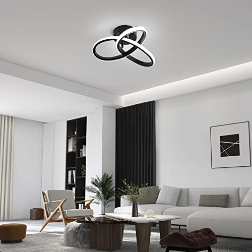 Delipop Ceiling Light Fixture, 22W 6500K Semi Flush Mount Hallway Light Fixtures Ceiling Lamps, Acrylic Modern Led Ceiling Light For Corridor Bedroom Kitchen Bathroom Balcony Living Room #TOP5