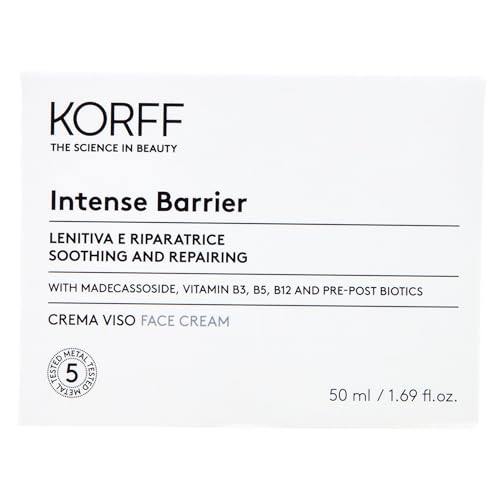 Korff Krem do twarzy Intense Barrier - krem nawilżający przeciw zaczerwienieniu skóry wrażliwej, 50 ml