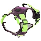 MAGICLULU Leichtes und Tragbares Hundegeschirr aus Oxford Stoff für Große Hunde Verstellbares Welpenweste Geschirr mit Reflektierendem Design für Täglichen Spaziergang