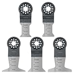 5 x SabreCut SCFNK5 Mix Bimetal (BIM) Long Life Multi Tool Blades Compatible with Bosch Fein Starlock/Starlock Plus and Starlock Max Multi Tool Fitting System and Accessories