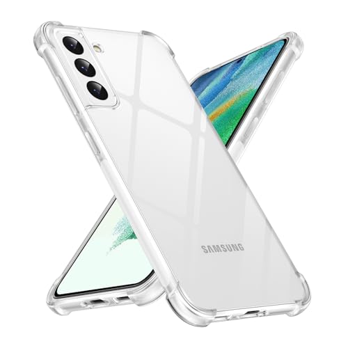 Image of Yxnvixn Clear Case for Samsung Galaxy S21 FE 5G Case, Advanced Airbag Drop Protection Cover, Anti-Yellowing Anti-Scratch Transparent Soft Shockproof TPU Bumper Phone Case for Samsung S21 FE 6.4-Inch