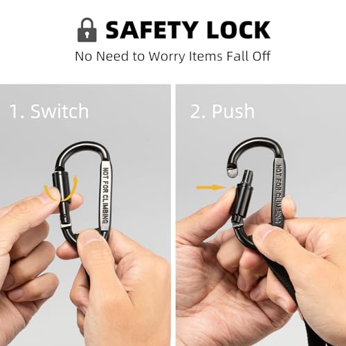 ROCKBROS Bike Handlebar Hooks, Bike Hanger with Security Lock for Hanging Bags and Helmets, The Third Hand for Bicycle, Motorcycle, Wheelchair, Luggage, Scooter, Baby Stroller Hooks 1 Pack by ROCKBROS - Image 5
