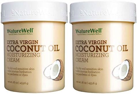 NatureWell Coconut + MCT Moisturizing Cream (16 Ounce) (2 Pack)