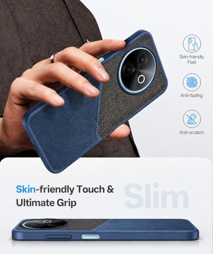 Image of Jkobi Back Cover Case for Vivo Y39 (Dual PU Leather Stitch | Professional Minimalist | Soft and Flexible)
