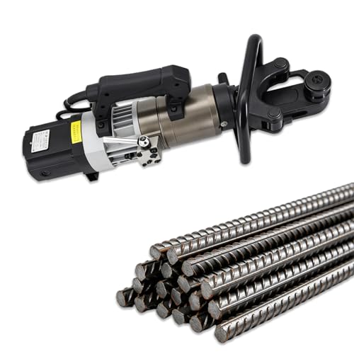 WTRYRN Cintreuse hydraulique électrique pour Barres d'armature, cintreuse de Barres d'acier, Puissance Stable de 1200 W, résistance à la déformation E