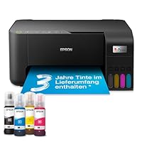 Epson EcoTank ET-2862 DIN-A4-Multifunktions-WLAN-Tintentankdrucker, mit einem im Lieferumfang enthaltenen Vorrat an Tinten von bis zu 3 Jahren