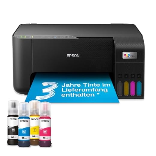 Epson EcoTank ET-2862 Tintentankdrucker | für vielbeschäftigte Haushalte | WLAN | A4 | Drucken, Kopieren, Scannen | inkl. Tinte für bis zu 3 Jahre