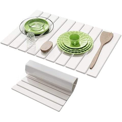 AEFLM Large Diatomaceous Earth Stone Dish Drying Mat Cover