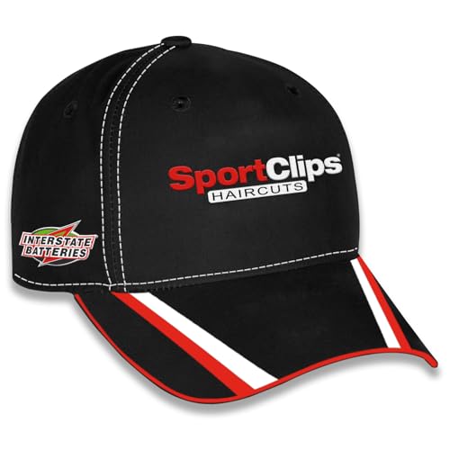 Gorra ajustable negra sublimada NASCAR 2025 miniatura 5